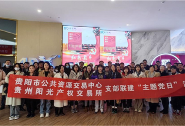 貴州陽光產(chǎn)權(quán)交易所聯(lián)合貴陽市公共資源交易中心開展“觀影憶史 愛國明志”主題黨日活動