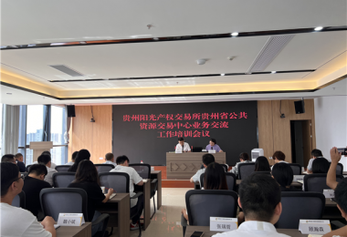 貴州陽光產(chǎn)權(quán)交易所有限公司赴貴陽市礦產(chǎn)能源投資集團有限公司開展業(yè)務交流培訓